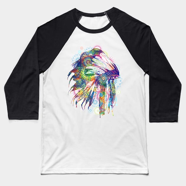 headdress Baseball T-Shirt by BekimART